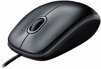 Logitech B100 Wired Mouse for Computer and Laptop, USB Corded Mouse, Right or Left Hand Use - Black thumbnail 1