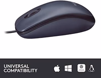 Logitech B100 Wired Mouse for Computer and Laptop, USB Corded Mouse, Right or Left Hand Use - Black thumbnail 4