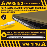 IBENZER Compatible with MacBook Pro 13 Inch Case M2 M1 2026 2025 2024 2023 2022 A2338 A2289 A2251 A2159 A1989 A1706 A1708, Hard Shell Case & Keyboard Cover for Mac Pro 13, Olive Green, T13OLGN+1 thumbnail 2