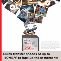 SanDisk 256GB Ultra SDXC UHS-I Memory Card Full HD C10 U1 thumbnail 5