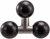 ARKON Mounts Triple 25mm (1") Ball Adapter | Connects 25mm Shafts, Mounts and Pedestals | Allows Full Mount Customization | Industrial-Strength Aluminum Shaft | Durable and Long-Lasting | APT325MM thumbnail 1
