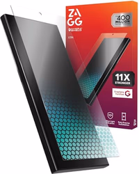 ZAGG Glass XTR4 Samsung Galaxy S25 Ultra Screen Protector - Tempered Glass, 11X Stronger with Graphene, Blue Light Filtering, Anti-Reflective Technology, InvisibleShield, Easy Dust-Free Installation thumbnail 1