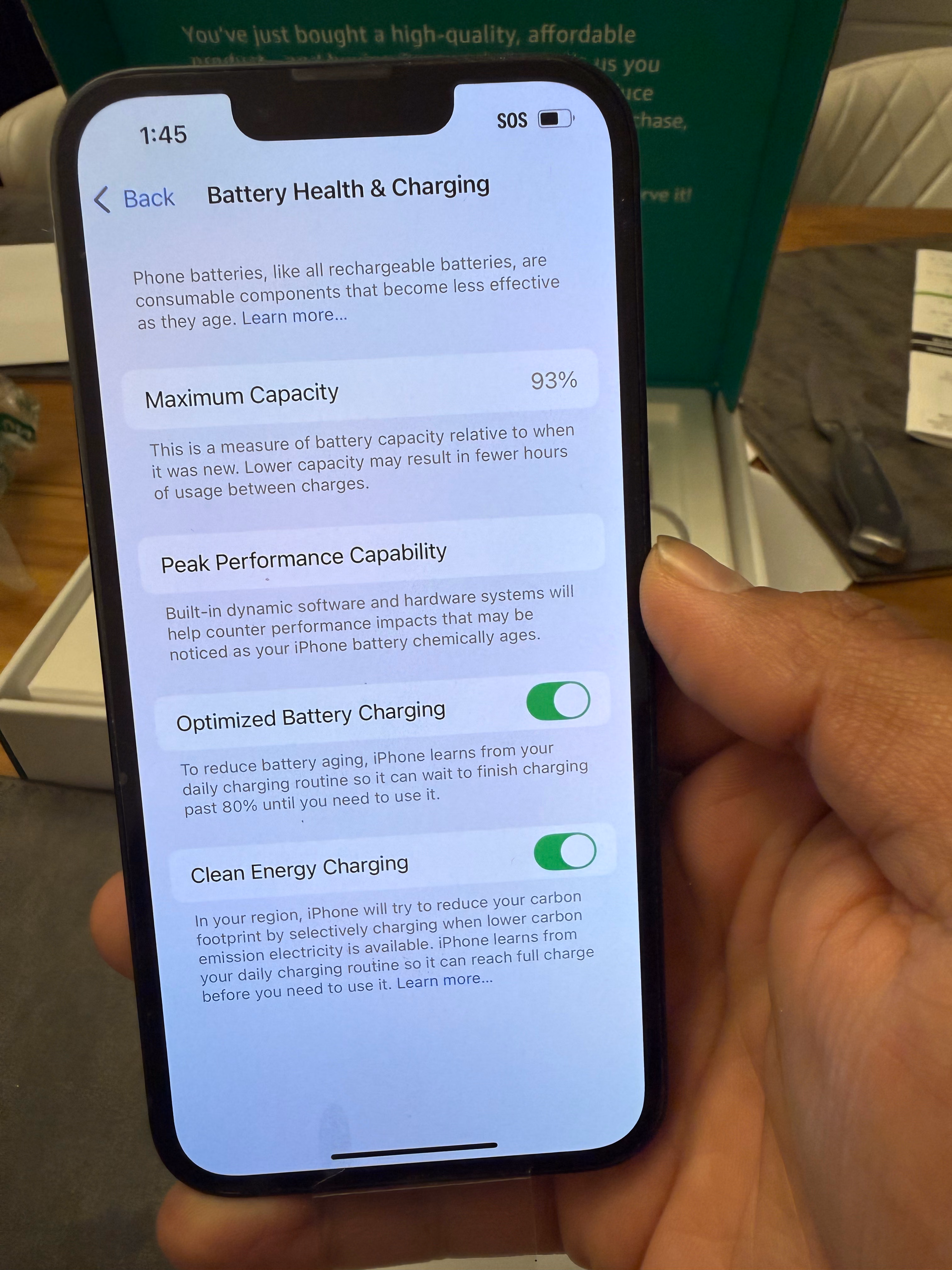 Apple iPhone (Amazon Renewed Premium) 14, 256GB, Midnight - Unlocked thumbnail 3