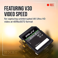 PNY 256GB Elite-X Class 10 U3 V30 SDXC Flash Memory Card - 100MB/s, Class 10, U3, V30, 4K UHD, Full HD, UHS-I, Full Size SD (Pack of 1) thumbnail 5