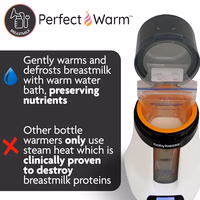 Baby Brezza Smart Baby Bottle Warmer, Breastmilk Warmer + Defroster – Free App - Different Temperatures for Breastmilk + Formula - Universal Fit for All Bottles + Milk Bags - Calentador de Biberones thumbnail 4