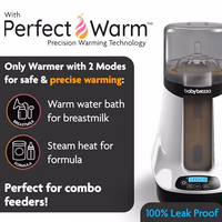 Baby Brezza Smart Baby Bottle Warmer, Breastmilk Warmer + Defroster – Free App - Different Temperatures for Breastmilk + Formula - Universal Fit for All Bottles + Milk Bags - Calentador de Biberones thumbnail 3