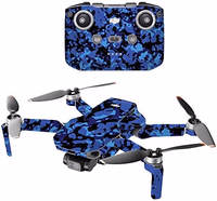 MightySkins Compatible with DJI Mini 2 Portable Drone - Blue Modern Camo | Protective, Durable, and Unique Vinyl Decal wrap Cover | Easy to Apply, Remove, and Change Styles | Made in The USA thumbnail 1