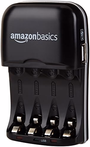Amazon Basics Rechargeable Battery Charger V-3299USB Black - View 1 of 6
