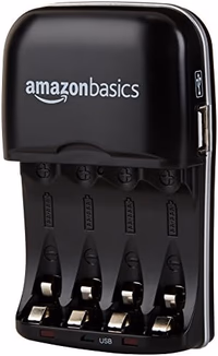 Amazon Basics Rechargeable Battery Charger V-3299USB Black thumbnail 1