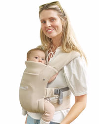 GROWNSY Baby Carrier, Cozy Newborn Carrier, Ergonomic Baby Wraps Carrier Newborn to Toddler with Head Support, Cream thumbnail 1