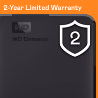 Western Digital WD 5TB Elements Portable External Hard Drive for Windows, USB 3.2 Gen 1/USB 3.0 for PC & Mac, Plug and Play Ready - WDBU6Y0050BBK-WESN thumbnail 2