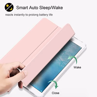 Case for iPad Pro 9.7 Only(Old Model 2016), Lightweight Slim Auto Sleep/Wake Trifold Stand Smart Cover, Soft TPU Frosted Translucent Back Pencil Holder Case for iPad Pro 9.7 Inch, Pink thumbnail 3