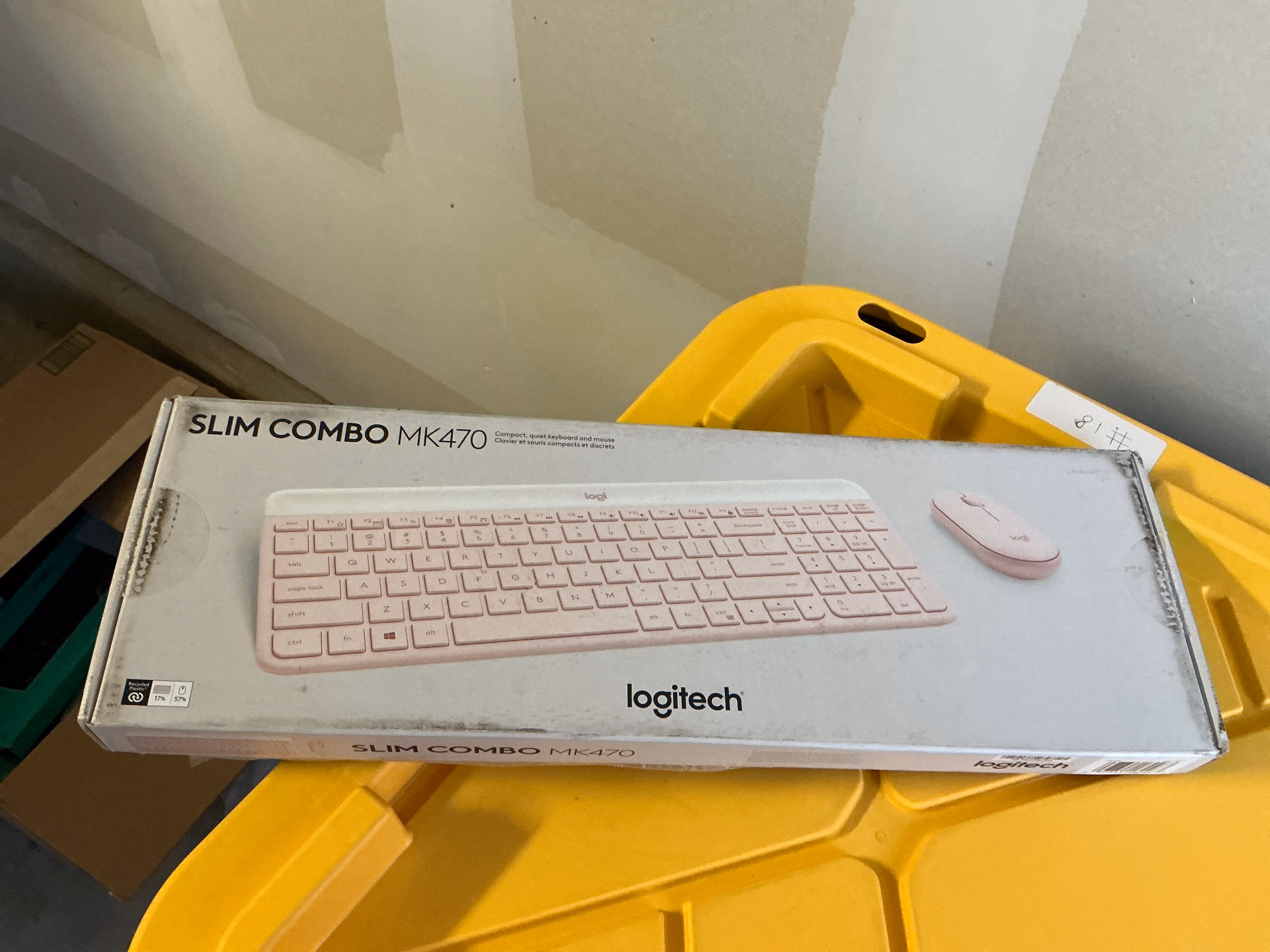 Logitech MK470 Slim Wireless Keyboard and Mouse Combo Ultra Quiet Rose thumbnail 2