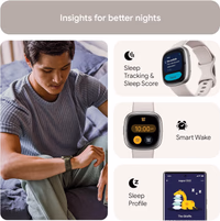 Fitbit Sense 2 Advanced Health and Fitness Blue Mist/Pale Gold thumbnail 4