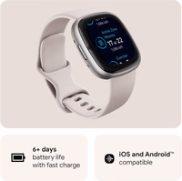 Fitbit Sense 2 Advanced Health and Fitness Blue Mist/Pale Gold thumbnail 3