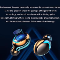 TWS Bluetooth 5.0 Earbuds with Charging Case, IPX8 Waterproof, 48H Playtime, Dual Mic, 10mm Drivers, LED Display, Touch Controls, for iPhone Android thumbnail 5