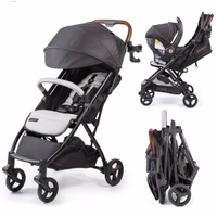Ingenuity 3Dquickclose CS+ Compact Fold Stroller – Lightweight Stroller with Oversized Canopy, Extra-Large Storage and Compact Fold, Gray thumbnail 1