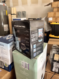 OVENTE 12-Cup Drip Coffee Maker with Borosilicate Glass Carafe, One-Touch Operation Machine, Anti-Drip System, Reusable Filter and Clear View Water Gauge, Ideal for Home or Office, Light Teal CM412LBL thumbnail 6