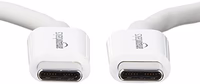 Amazon Basics USB-C to USB-C Fast Charging Cable, 480Mbps Speed, USB-IF Certified, for Apple iPhone 16/15, iPad, Samsung Galaxy, Tablets, Laptops, 9 Foot, White thumbnail 2