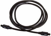 Amazon Basics Toslink Digital Optical Audio Fiber Optic Cable, Multi-Channel, for Sound Bar, Audio System, Home Theatre, Game Console, Blu-Ray Player, Gold-Plated Connectors, 6 Foot, Black thumbnail 5