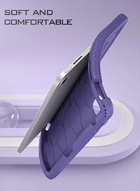 Poetic TurtleSkin case for New iPad (A16) 11th / 10th Generation (2025/2022), Heavy Duty Shockproof Kids Friendly Silicone Case Cover, Only Compatible with New iPad 11/10.9 Inch, Purpel thumbnail 4