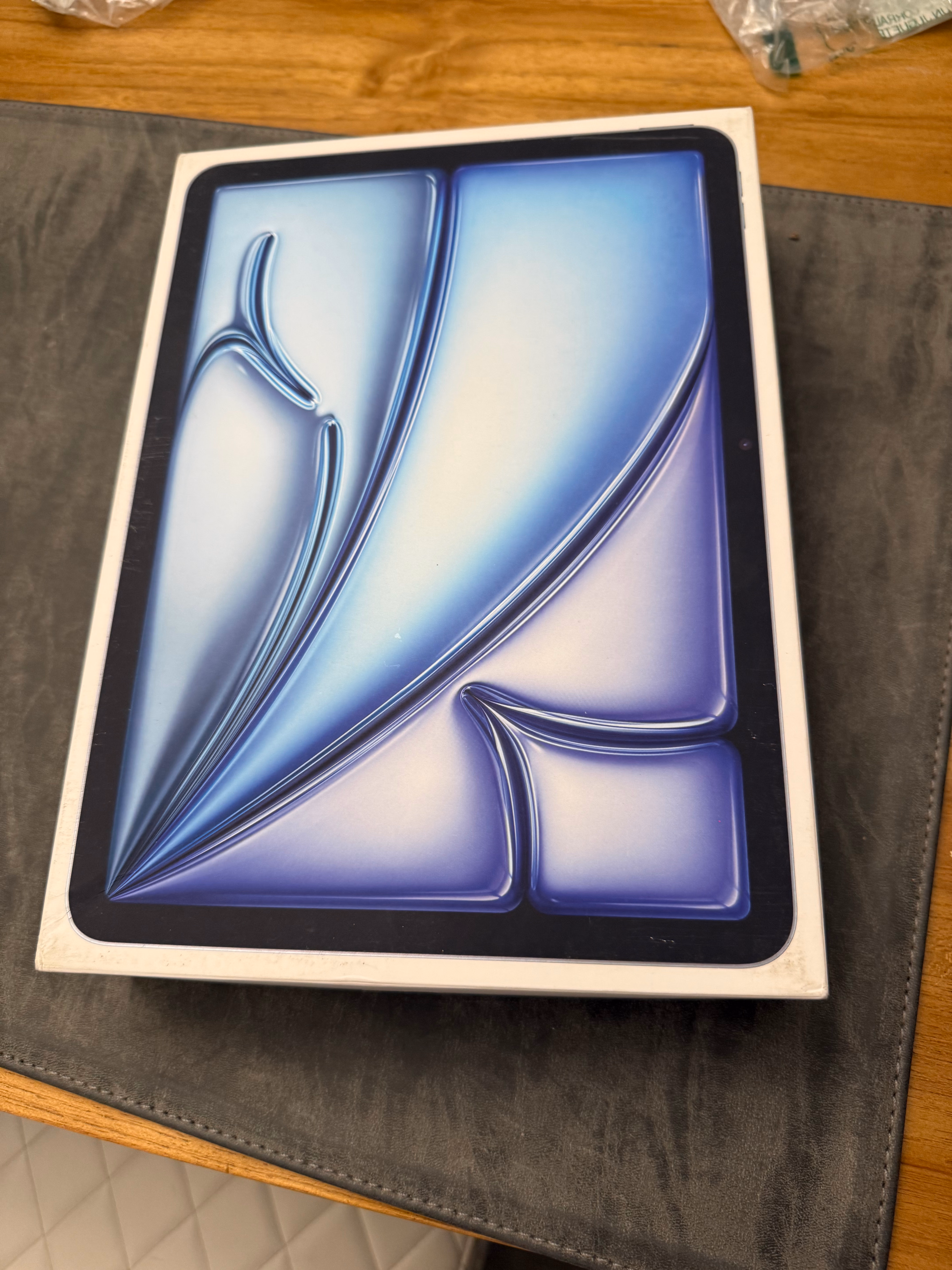 Apple iPad Air 11-inch with M3 chip Built for Apple Intelligence, Liquid Retina Display, 256GB, 12MP Front/Back Camera, Wi-Fi 6E, Touch ID, All-Day Battery Life — Blue thumbnail 2