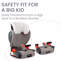 Britax Highpoint Backless Belt-Positioning Booster Seat, SafeWash Gray Ombre thumbnail 3