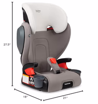 Britax Highpoint Backless Belt-Positioning Booster Seat, SafeWash Gray Ombre thumbnail 2