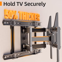 IWORKBORAD 42-86 '' Full Motion TV Wall Mount 24 Inch Studs, Heavy Duty TV Mount 24 inch Studs, Swivel Tilt Extension Level, up to 110 lbs & 600x400mm VESA thumbnail 3