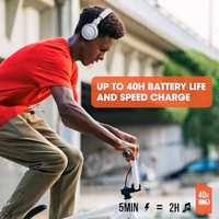 JBL Tune 510BT - Bluetooth headphones with up to 40 hours battery, microphone for call, foldable and comfortable, Android and iOs compatible (Rose) thumbnail 4