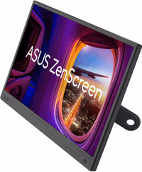 ASUS ZenScreen 16” Portable USB Monitor (MB169CK) - Full HD, IPS, Dual USB-C, Mini-HDMI, Eye Care, Flicker Free, Blue Light Filter, Anti-Glare Surface, 360° Kickstand, 3 yr Warranty thumbnail 1