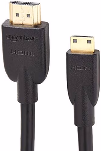 Amazon Basics High Speed Mini HDMI to HDMI Cable for Camcorder, 4K Video, 1.8 m, Black thumbnail 4