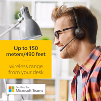 Jabra Engage 65 SE (Second Edition) Wireless Headset, Dual-Ear – Telephone Headset with Industry-Leading Wireless Performance, Advanced Noise-Cancelling Microphone, All Day Battery Life - Black thumbnail 2