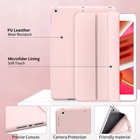Aoub Case for iPad 9th Generation 2021 10.2 inch, iPad 8th/7th Gen 2020/2019, Without Pencil Holder, Soft TPU Back Case, Slim Lightweight Stand Protective Smart Cover, Auto Sleep/Wake - Light Pink thumbnail 2