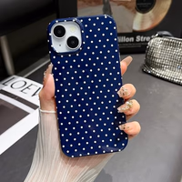 Jmltech for iPhone 14 Case Polka Dot Phone Cases Aesthetic Design Trendy Simple Case Slim Shockproof Protective Cover Black thumbnail 3