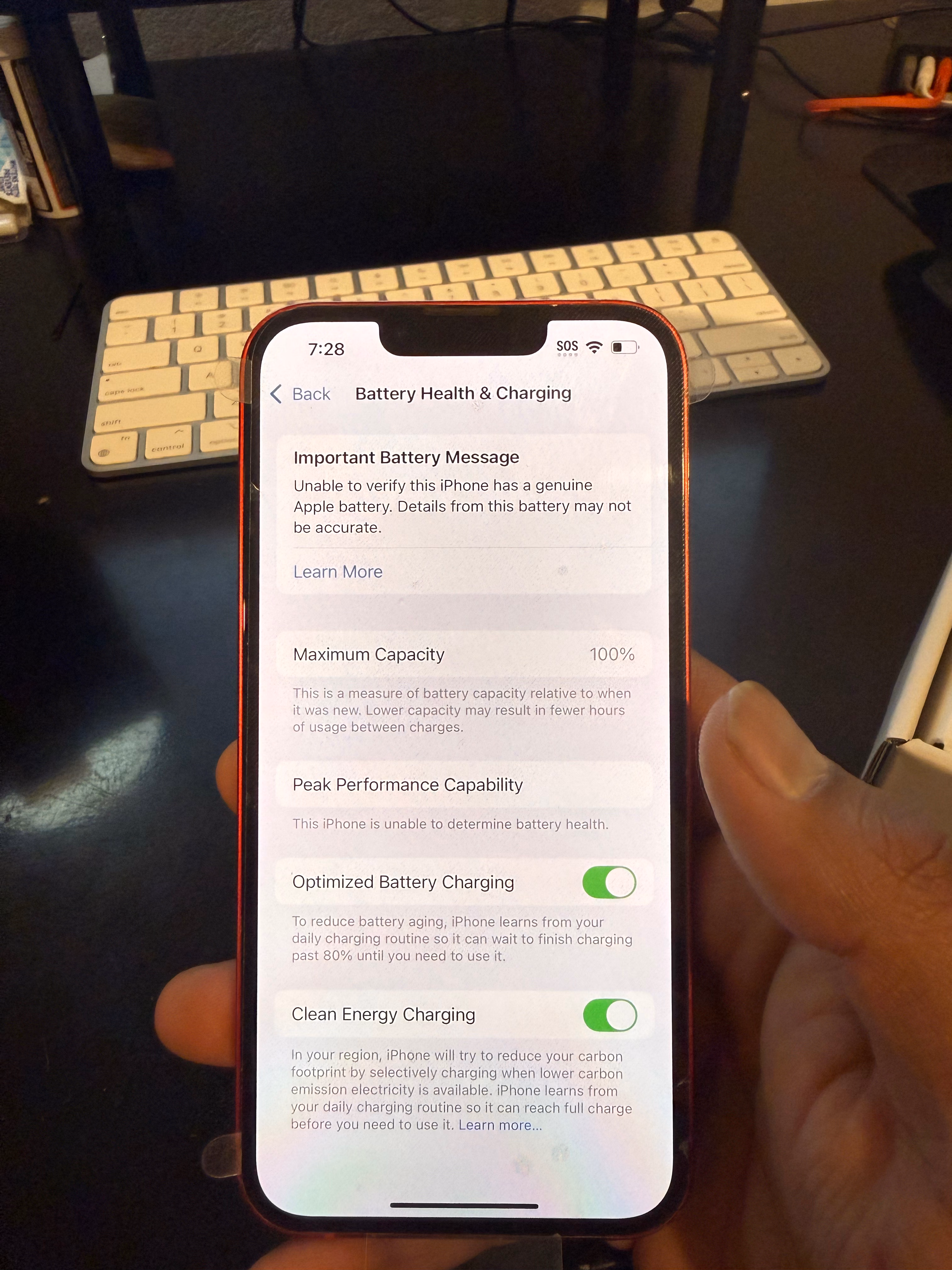 Apple iPhone (Amazon Renewed Premium) 13, 128GB, (PRODUCT)RED - Unlocked (Like New) thumbnail 4