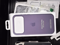 Apple iPhone 17 Pro Max Silicone Case with MagSafe MGFN4ZM/A Purple Fog thumbnail 1