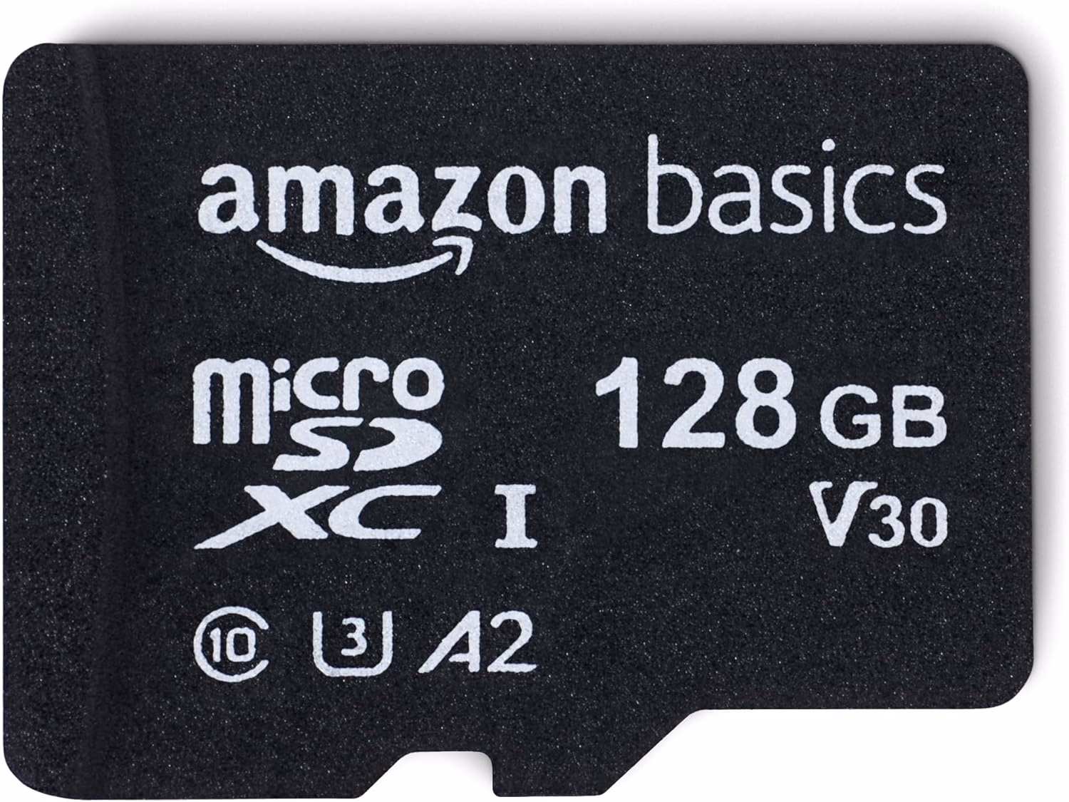 Amazon Basics microSDXC Memory Card with Full Size Adapter, A2, U3, Read Speed up to 100 MB/s, 128GB, Black thumbnail 1