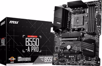 MSI B550-A PRO V1 ProSeries Motherboard (AMD Ryzen 5000, AM4, DDR4, PCIe 4.0, SATA 6Gb/s, M.2, USB 3.2 Gen 2, HDMI/DP, ATX) thumbnail 1