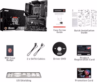 MSI B550-A PRO V1 ProSeries Motherboard (AMD Ryzen 5000, AM4, DDR4, PCIe 4.0, SATA 6Gb/s, M.2, USB 3.2 Gen 2, HDMI/DP, ATX) thumbnail 5