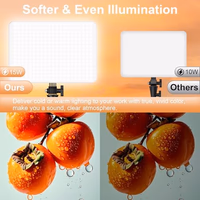 1-Pack LED Video Lighting Kit, Anautin 15W/1700Lux Photography Lighting with Tripod Stand, 2500-8500K Dimmable Streaming Light for Video Recording, Gaming, Podcast, Barber, Salon, TikTok, YouTube thumbnail 5