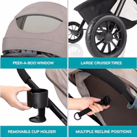 Evenflo Pivot Modular Travel System with LiteMax Preemie and Infant Car Seat (Casual Gray) thumbnail 4