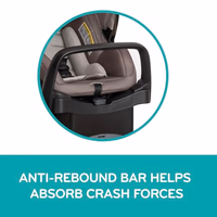 Evenflo Pivot Modular Travel System with LiteMax Preemie and Infant Car Seat (Casual Gray) thumbnail 3