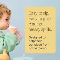 Tommee Tippee Starter Weighted Straw Baby & Toddler 10oz Sippy Cup for 6 Months+, with Silicone Weighted Straw and Easy-Hold Handles, BPA Free, Pink & Purple, Pack of 2 thumbnail 5