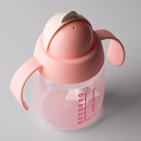 Tommee Tippee Starter Weighted Straw Baby & Toddler 10oz Sippy Cup for 6 Months+, with Silicone Weighted Straw and Easy-Hold Handles, BPA Free, Pink & Purple, Pack of 2 thumbnail 4