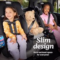 Graco Slimfit 3-in-1 Convertible Car Seat, Ultra-Space-Saving Design, Jarret, Suitable for Rear and Forward-Facing, Highback Booster Seat with 10-Position Headrest thumbnail 3