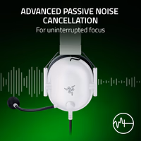 Razer BlackShark V2 X Xbox Gaming Headset: 50mm Drivers - Cardioid Mic - Lightweight - Comfortable Noise Isolating Earcups - for Xbox Series X, Series S, PS5, PC, Switch via 3.5mm Audio Jack - White thumbnail 2