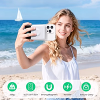 Magnetic Portable Charger for iPhone with Built-in Cable,10800mAh Wireless Power Bank for Magsafe Travel Essential,6-in-1 25W PD Fast Charging USB C Battery Pack for iPhone 17/16/15/14/13, Apple Watch thumbnail 2