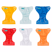 ALVABABY Newborn Cloth Diapers Pocket for Less Than 12pounds Cloth Diaper 6pcs with 12 Insert 6SVB03 thumbnail 3