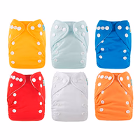 ALVABABY Newborn Cloth Diapers Pocket for Less Than 12pounds Cloth Diaper 6pcs with 12 Insert 6SVB03 thumbnail 1